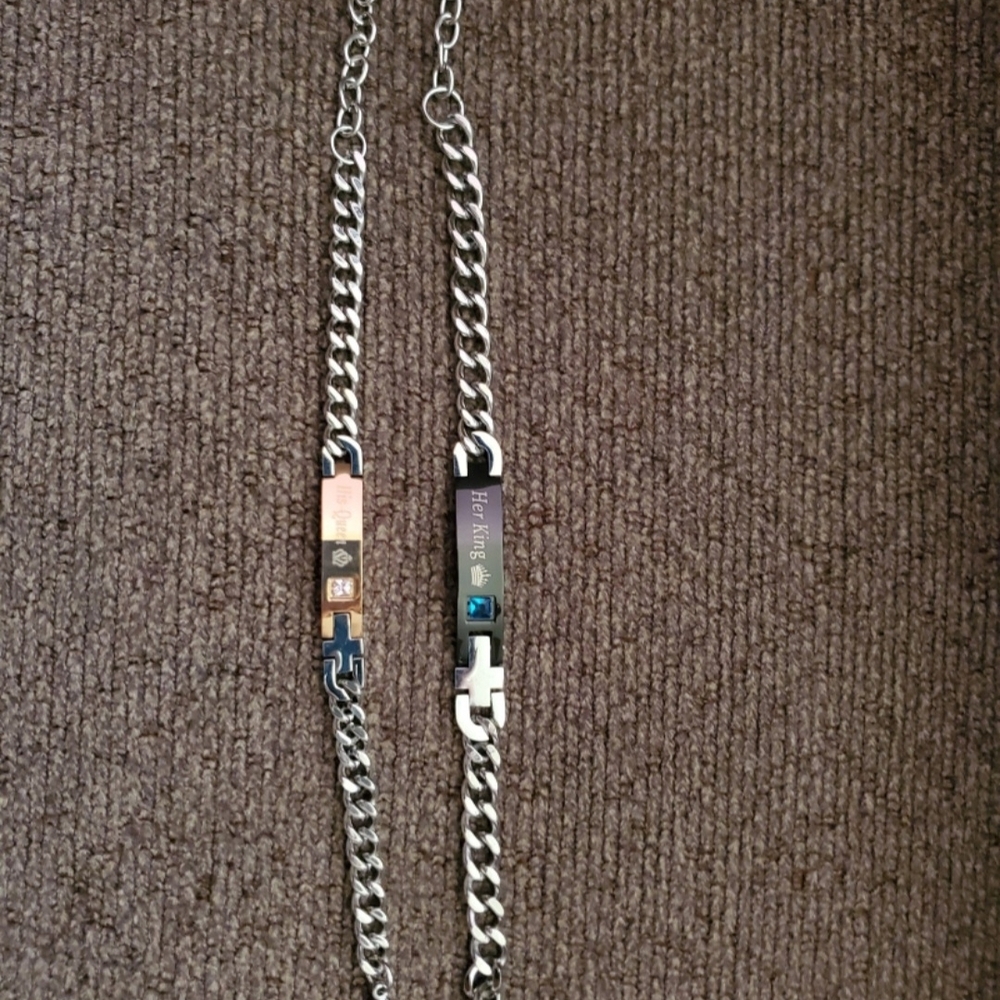 Silver and Gold Chain Bracelets